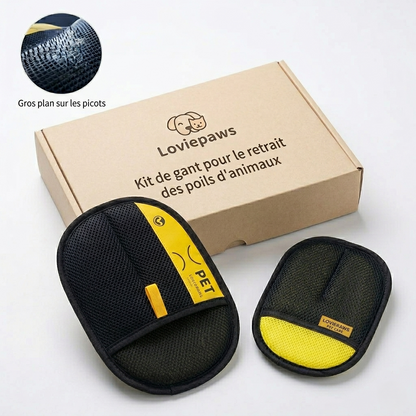 Gant Anti-Poils pour Chats et Chiens – Gant Électrostatique Attrape-Poils | La Brosse Magique