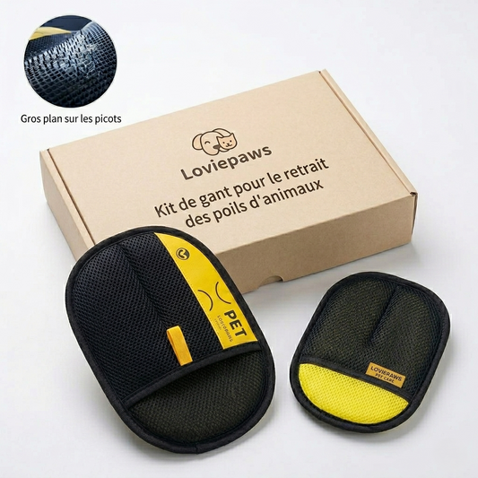 Gant Anti-Poils pour Chats et Chiens – Gant Électrostatique Attrape-Poils | La Brosse Magique